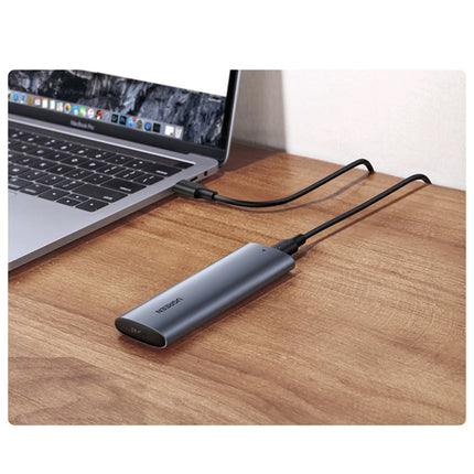 UGREEN Hard disk pocket hard disk housing M.2 B-Key SATA 3.0 grey + USB cable Type C – image 10