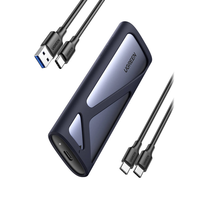 UGREEN Pocket case for SSD M.2 USB 3.2 Gen 2 SuperSpeed USB 10Gbps grey