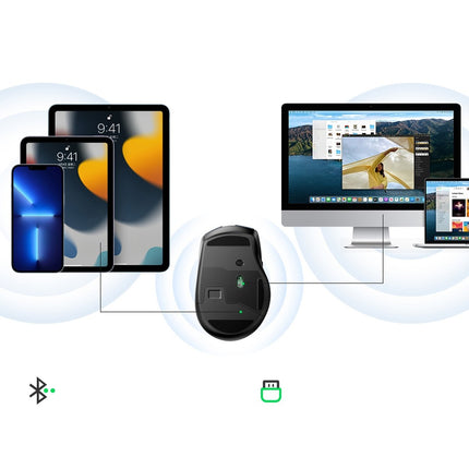 UGREEN Ergonomic optical wireless mouse USB 2.4GHz 4000DPI black – image 11