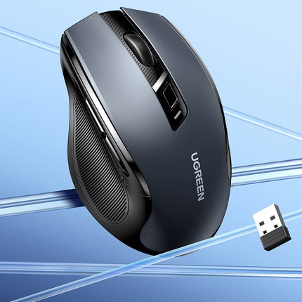 UGREEN Ergonomic optical wireless mouse USB 2.4GHz 4000DPI black – image 3