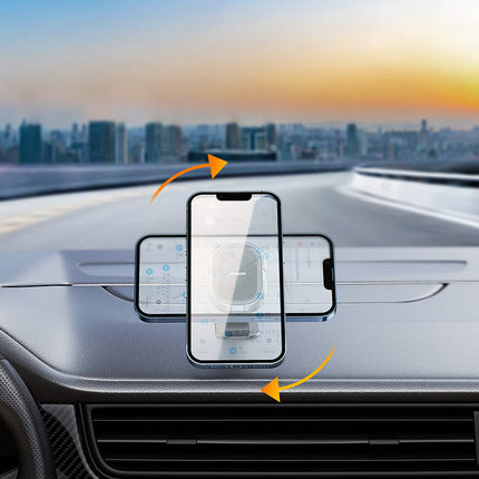 JOYROOM Magnetic handle for phone on gray dashboard – image 6