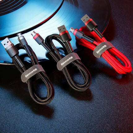 BASEUS Robust flexible cable USB microUSB QC3.0 2.4A 1M red – image 7