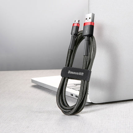 BASEUS Robust flexible cable USB microUSB QC3.0 2.4A 1M red – image 27