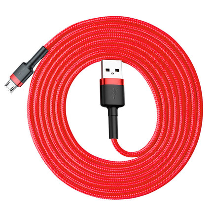 BASEUS Robust flexible cable USB microUSB 1.5A 2M red cable – image 2