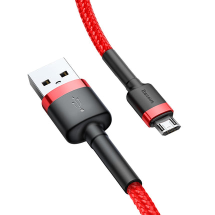 BASEUS Robust flexible cable USB microUSB 1.5A 2M red cable – image 3