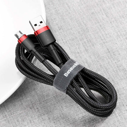 BASEUS Robust flexible cable USB microUSB 1.5A 2M red cable – image 29
