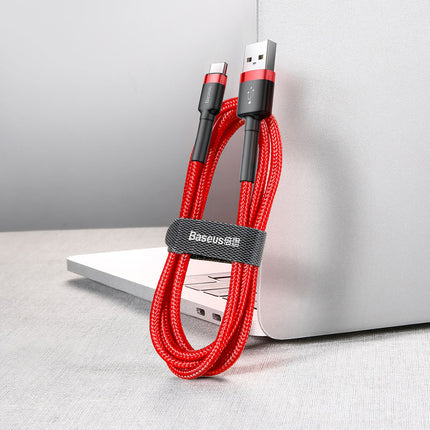 BASEUS Robust flexible cable USB-C USB cable QC3.0 3A 1M red – image 5