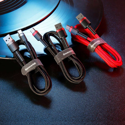 BASEUS Robust flexible cable USB-C USB cable QC3.0 3A 1M red – image 6