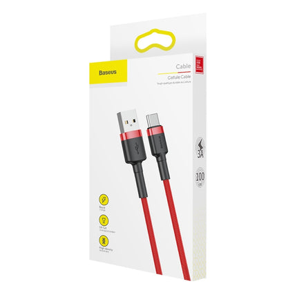BASEUS Robust flexible cable USB-C USB cable QC3.0 3A 1M red – image 9