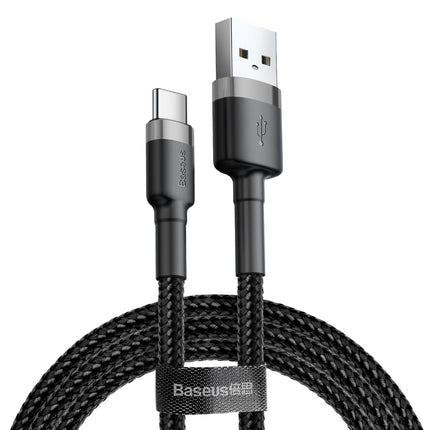 BASEUS Durable flexible cable USB-C cable QC3.0 3A 1M black-grey
