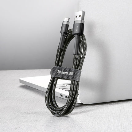BASEUS Durable flexible cable USB-C cable QC3.0 3A 1M black-grey – image 6