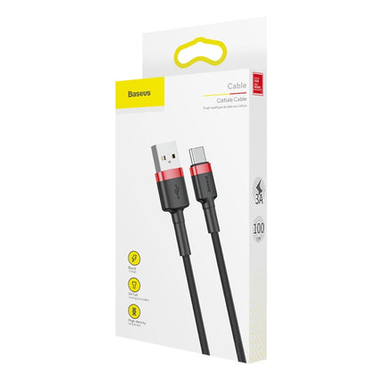 BASEUS Robust flexible cable USB-C USB cable QC3.0 3A 1M red – image 18