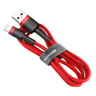 BASEUS Robust flexible cable USB Iphone Lightning QC3.0 2.4A 1M red