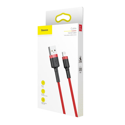 BASEUS Robust flexible cable USB Iphone Lightning QC3.0 2.4A 1M red – image 9