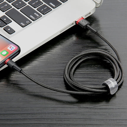 BASEUS Robust flexible cable USB Iphone Lightning QC3.0 2.4A 1M red – image 14