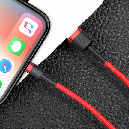 BASEUS Robust flexible cable USB Iphone Lightning QC3.0 1.5A 2M red – image 7