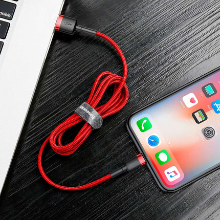BASEUS Robust flexible cable USB Iphone Lightning QC3.0 1.5A 2M red – image 8