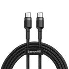 BASEUS Durable flexible cable USB-C PD 2.0 60W 20V 3A QC3.0 1M black-gray cable