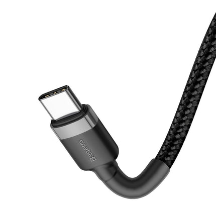 BASEUS Durable flexible cable USB-C PD 2.0 60W 20V 3A QC3.0 1M black-gray cable – image 6