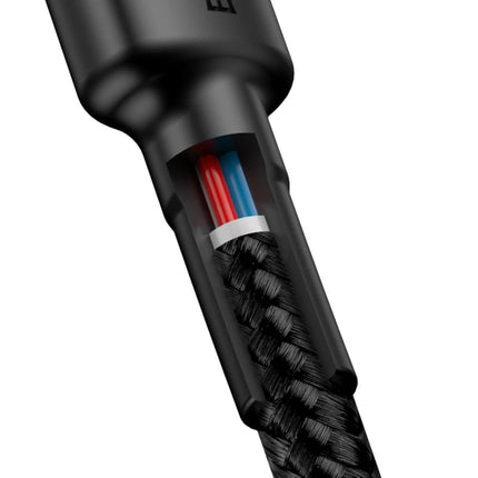 BASEUS Robust flexible cable USB-C PD 2.0 60W 20V 3A QC3.0 1M black-red – image 3