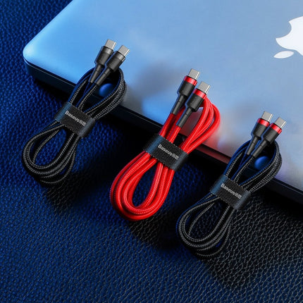 BASEUS Robust flexible cable USB-C PD 2.0 60W 20V 3A QC3.0 2M red – image 19