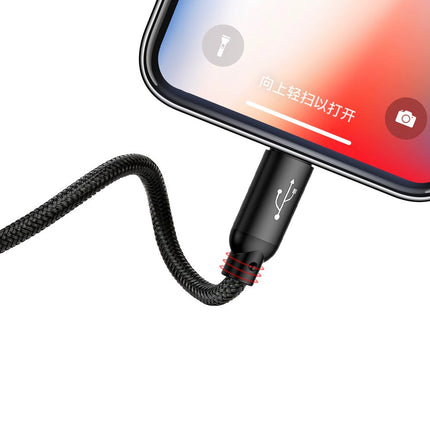 BASEUS Robust cable 3in1 USB microUSB Iphone Lightning USB-C 3.5A 1.2M black – image 4