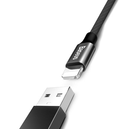 BASEUS Durable cable in material USB Iphone Lightning 1.2M black – image 4