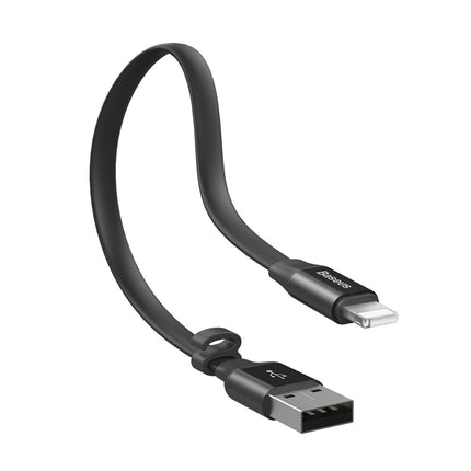 BASEUS Flat cable USB Iphone Lightning cable with holder 2A 23CM black – image 4