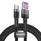 BASEUS Durable USB cable USB-C 40W Quick Charge 3.0 QC 3.0 1m grey and black