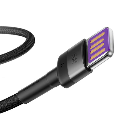 BASEUS Durable USB cable USB-C 40W Quick Charge 3.0 QC 3.0 1m grey and black – image 2