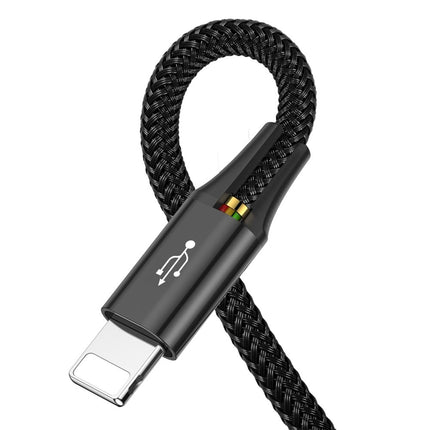 BASEUS USB cable 4w1 Iphone Lightning 2 x USB-C microUSB in nylon 3.5A 1.2m black – image 3