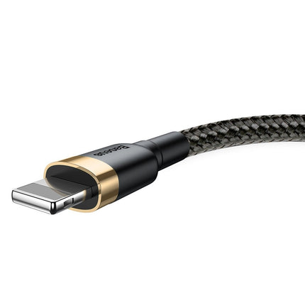 BASEUS Robust nylon cable USB Iphone Lightning QC3.0 2A 3M black and grey cable – image 23
