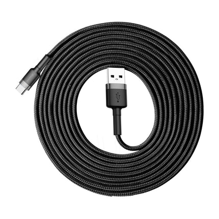 BASEUS Robust nylon cable USB-C 2A 3M black and grey cable – image 8