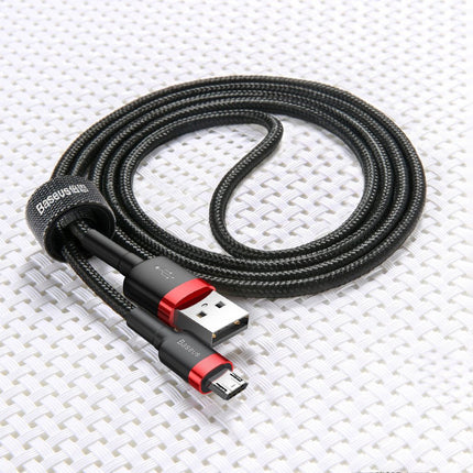 BASEUS Robust nylon cable USB microUSB 2A 3M black and grey cable – image 10