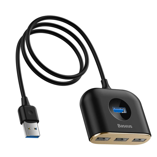 BASEUS Adapter HUB 4in1 USB Adapter USB3.0 TO USB3.0*1+USB2.0*3 1m Black