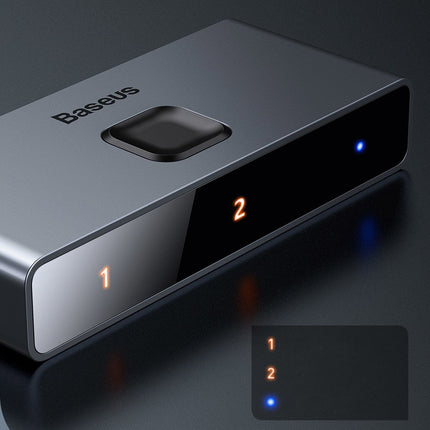 BASEUS Switch splitter switch HDMI 2x HDMI 4K 30 Hz two-way grey – image 10