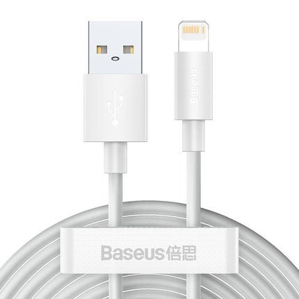 BASEUS 2x USB Iphone Lightning cable fast charging Power Delivery 1.5 m white