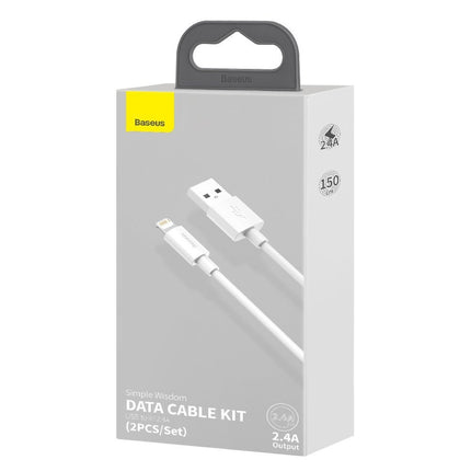 BASEUS 2x USB Iphone Lightning cable fast charging Power Delivery 1.5 m white – image 10