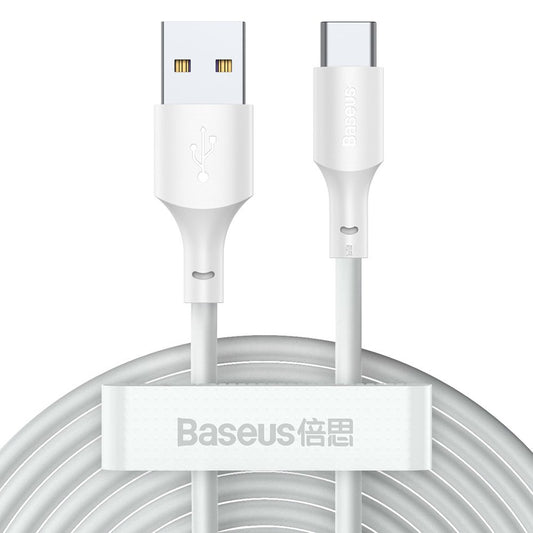 BASEUS 2x USB USB-C cable fast charging Power Delivery Quick Charge 40 W 5 A 1.5 m white