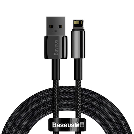 BASEUS Powerful cable in USB Iphone Lightning 2.4 A 2 m black