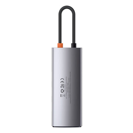 BASEUS Multifunctional 6in1 USB HUB USB-C PD HDMI 3x USB 3.2 RJ45 Gray – image 2