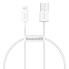 BASEUS Superior cable USB Iphone Lightning 2.4A 25cm White