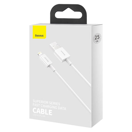 BASEUS Superior cable USB Iphone Lightning 2.4A 25cm White – image 5