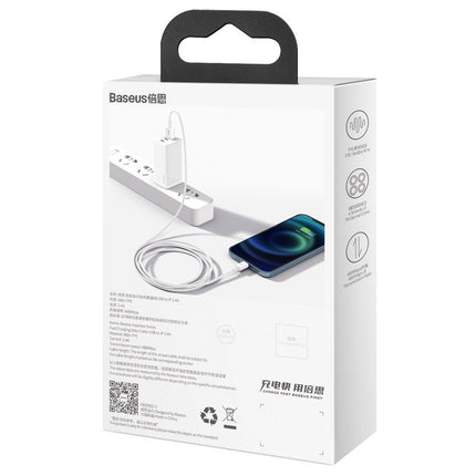 BASEUS Superior cable USB cable Iphone Lightning 2.4A 1m White – image 6