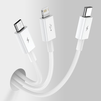 BASEUS Superior 3in1 USB Iphone Lightning USB-C microUSB 3.5 A 1.5 m White – image 11