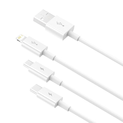 BASEUS Superior 3in1 USB Iphone Lightning USB-C microUSB 3.5 A 1.5 m White – image 4