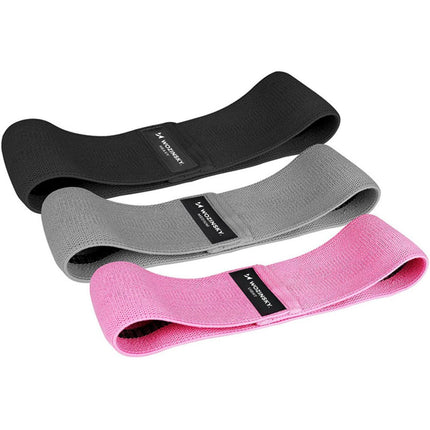 WOZINSKY Fabric resistance bands exercise bands mini band yoga fitness crossfit SET of 3 pcs