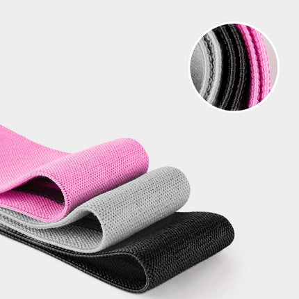 WOZINSKY Fabric resistance bands exercise bands mini band yoga fitness crossfit SET of 3 pcs – image 8