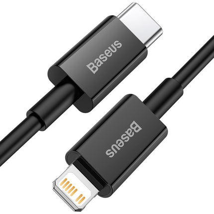 BASEUS Superior cable USB-C Iphone Lightning cable for fast charging 20W 1m black – image 2