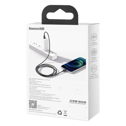 BASEUS Superior cable USB-C Iphone Lightning cable for fast charging 20W 1m black – image 6